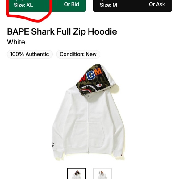 Bape shark hoodie - Picture 5 of 5